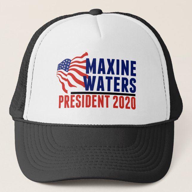 Maxine Waters for President 2020 Trucker Hat (Front)