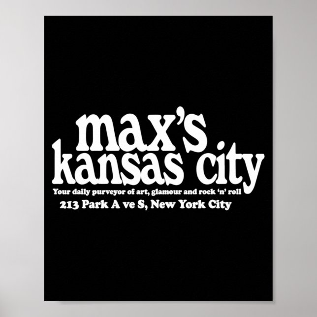 Maxs Kansas City Nyc  Poster (Front)