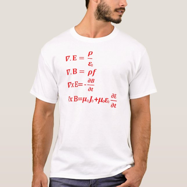 Maxwell calculus formula T-Shirt (Front)
