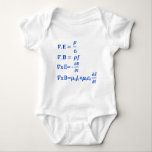 Maxwell Equation Baby Bodysuit<br><div class="desc">maxwell equations of optics and electrodynamics</div>