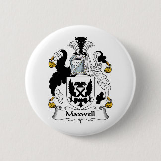 Maxwell Family Crest 6 Cm Round Badge