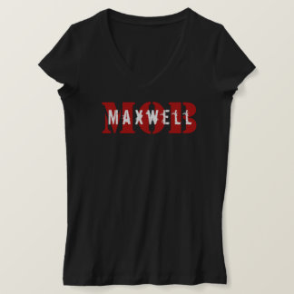 Maxwell MOB Black V-Neck T-Shirt