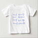 maxwell physics equation baby T-Shirt<br><div class="desc">maxwell physics equation of science.</div>