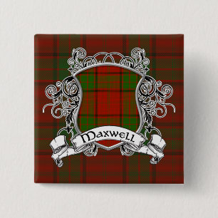 Maxwell Tartan Shield 15 Cm Square Badge
