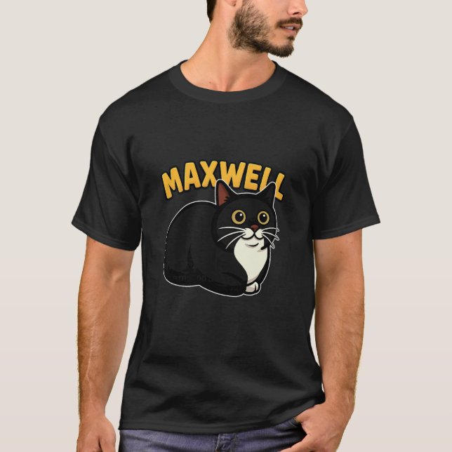 Maxwell The Spinning Cat Meme T-Shirt (Front)