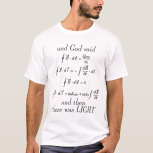 Maxwells Equations Maxwell Maxwell's Math 3WH1 T-Shirt