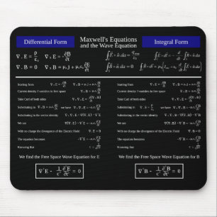 Maxwell's Equations & the Wave Equation Mouse Mat