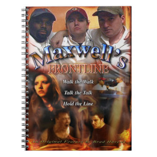 Maxwell's Frontline Poster on a handy Notebook