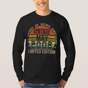 May 14 Year Old Vintage 2008 14th Birthday T-Shirt