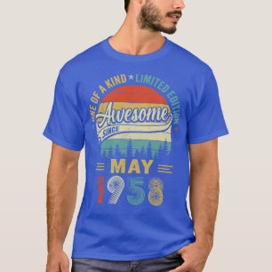 May 1958 Vintage 65 Years Old Retro 65th Birthday T-Shirt