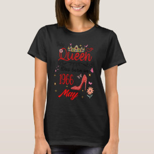 May 1966 Birthday This Queen Was Born In May 1966 T-Shirt