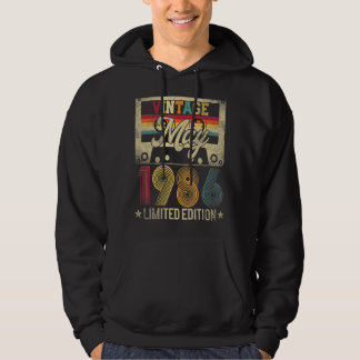 May 1986 36th Birthday 36 Years Old Hoodie
