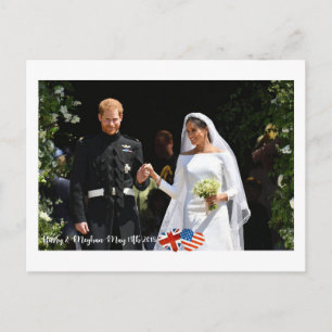 May 19th 2018: When Harry married Meghan Postcard