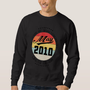 May 2010 12th Birthday 12 Years Of Being Legendary Sweatshirt