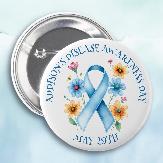 May 29th is Addison's Disease Awareness Day 6 Cm Round Badge (Creator Uploaded)