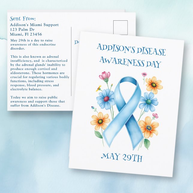 May 29th is Addison's Disease Awareness Day Postcard (Creator Uploaded)