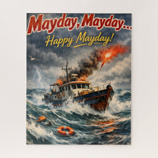 May a happy Mayday jigsaw puzzle nautical storm an