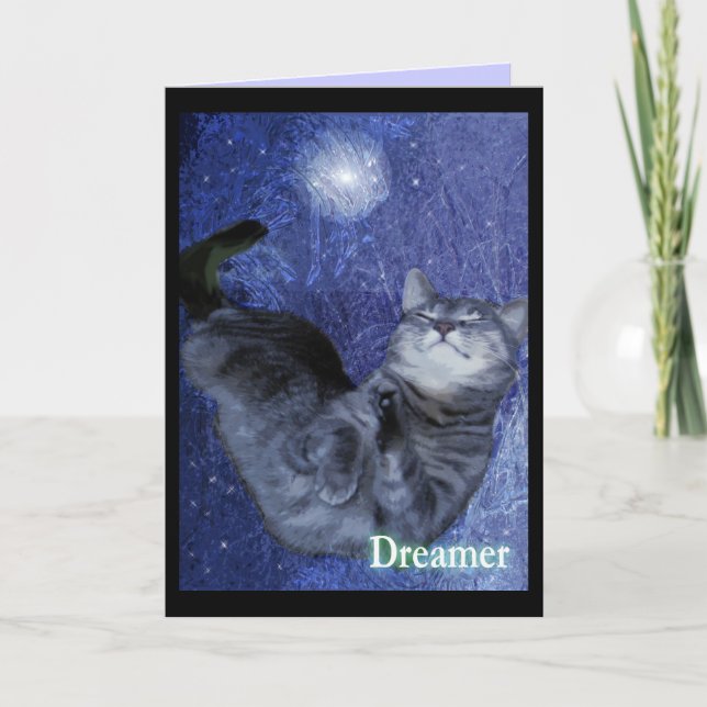 May all Your Dreams Come True Kitty Holiday Card (Front)
