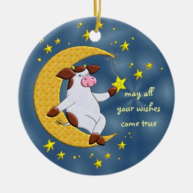May All Your Wishes Come True Keepsake Ornament (Front)