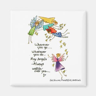 May Angels Always Watch Over You Magnet