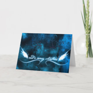 May Angels watch over you and a merry christmas Holiday Card