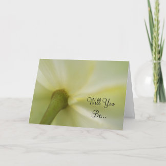 May Apple Flower Blossom Will You Be My Bridesmaid Invitation