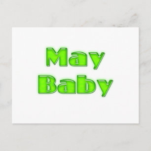 May Baby Postcard