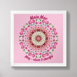 May Birth Flower Personalised Quote Kids Nursery Poster