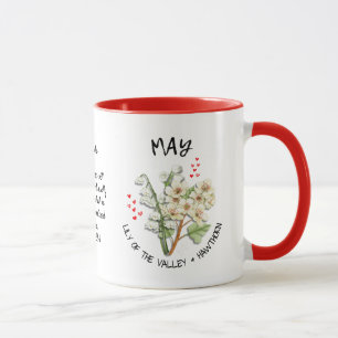 MAY Birth Month Flower Christian Personalised Mug