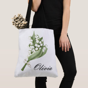 MAY BIRTH MONTH FLOWER CUSTOM TOTE BAG