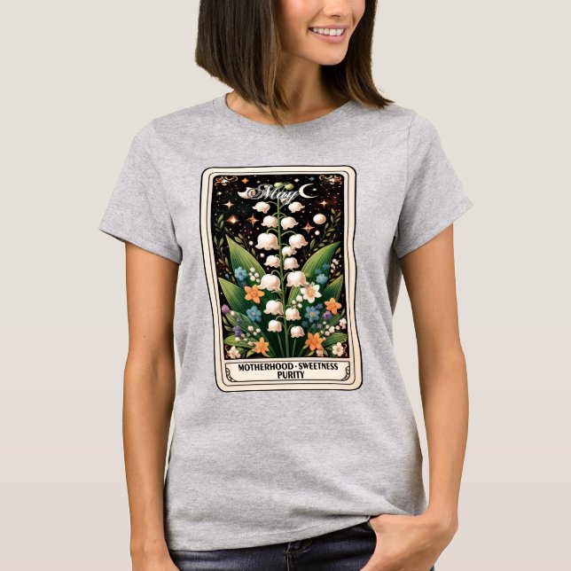 May Birth Month Lily of the Valley T-Shirt (Front)