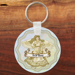 May Birthday Angel birthday custom keychains