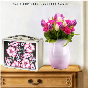 May Bloom Metal Lunch Box