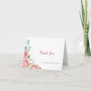 May Blooms Folded Thank You Card