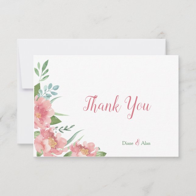 May Blooms Thank You Card (Front)