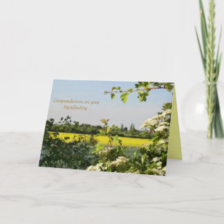 May Blossom Handfasting Congratulations Card
