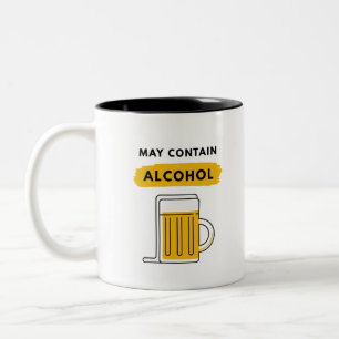 May Contain Alcohol Two-Tone Coffee Mug