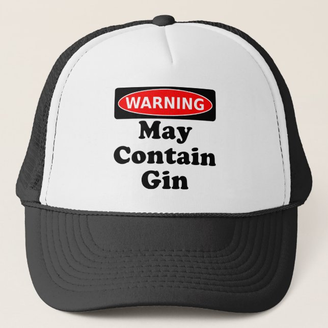 May Contain Gin Trucker Hat (Front)