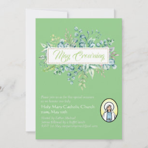May Crowning Invites Virgin Mary Catholic Invites