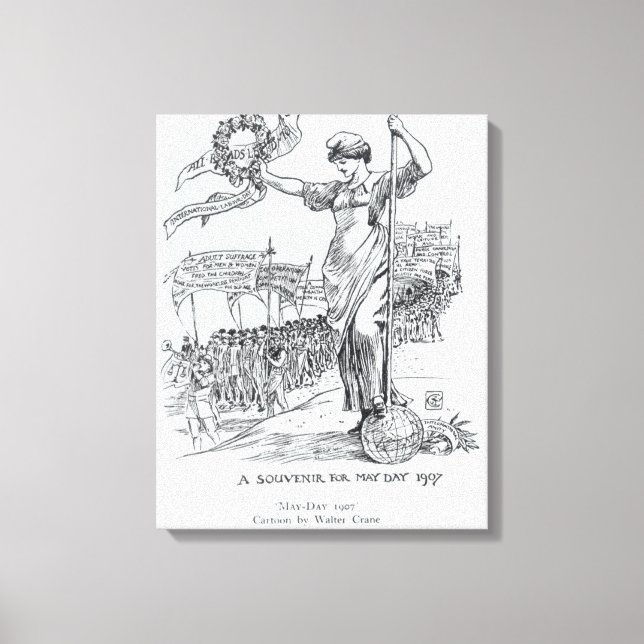 May Day, 1907 Canvas Print (Front)