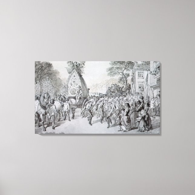 May Day at Bowdon, Cheshire Canvas Print (Front)