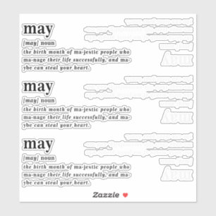 May Definition Birthday