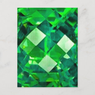 May EMERALD BIRTHSTONE GEM Postcard