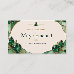 May Emerald Birthstone Shop Card