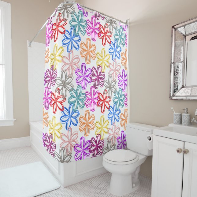 May Flowers Shower Curtain (In Situ)