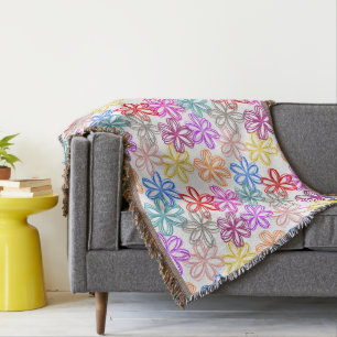 May Flowers  Throw Blanket