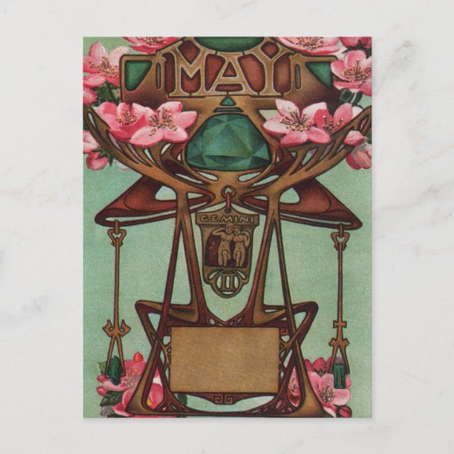 May - Gemini Postcard (Front)