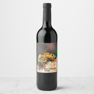 MAY GIVE YOU A BUZZ WINE LABEL