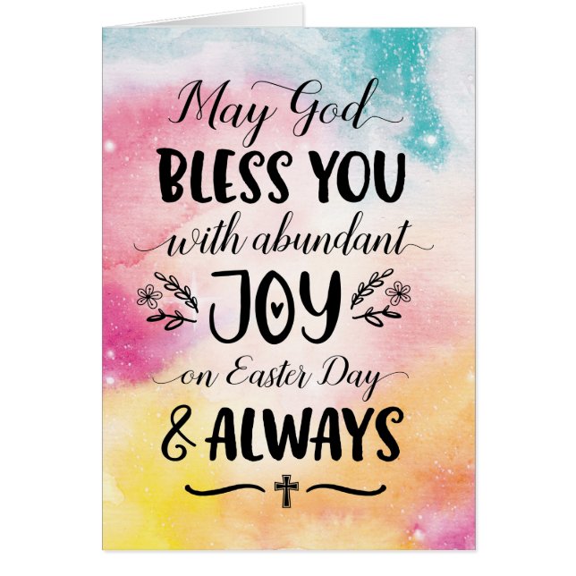 May God Bless you with Joy On Easter (Front)