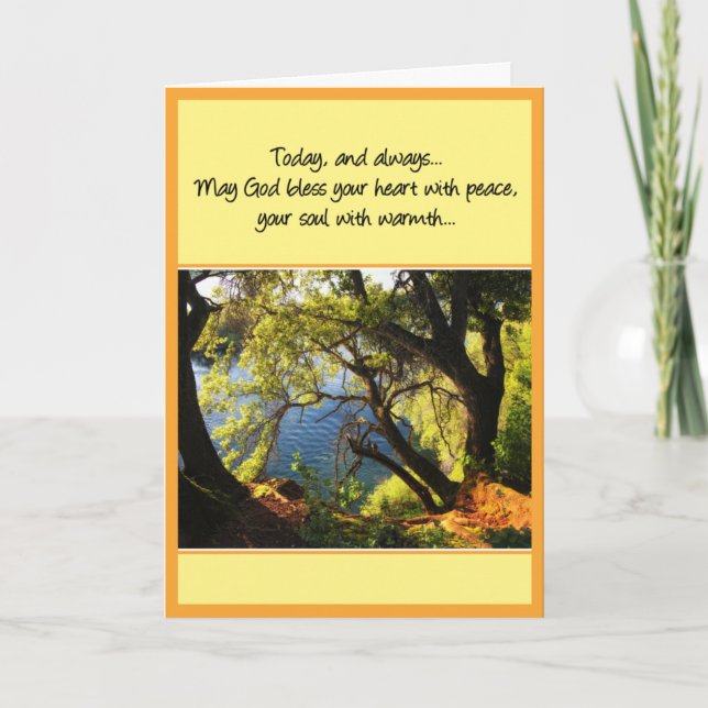 May God Bless Your Heart...Birthday Card (Front)